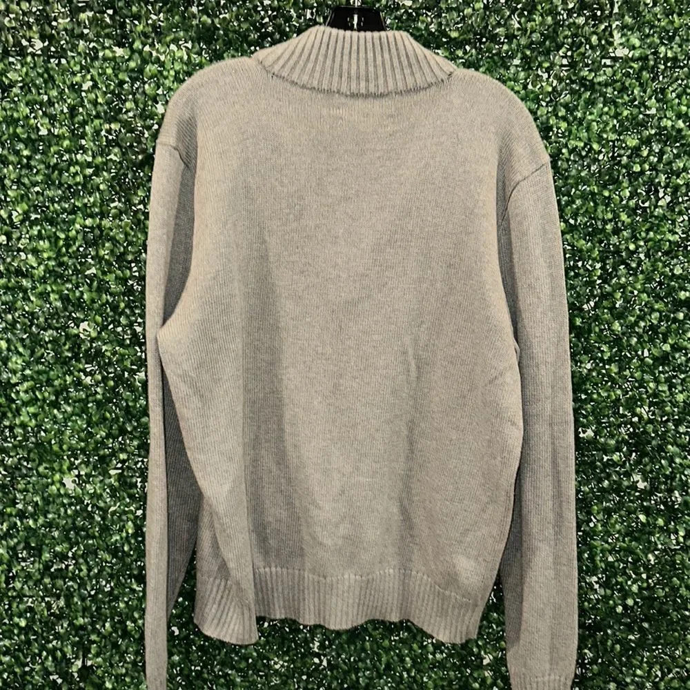 Polo by Ralph Lauren Light Gray Half-Zip Sweater